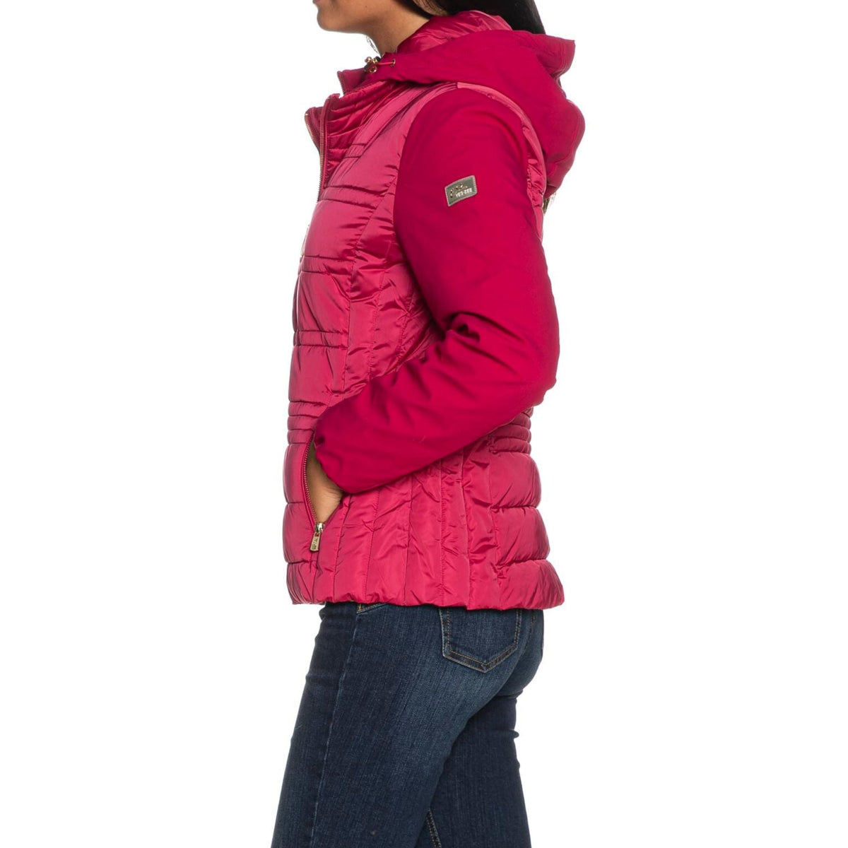 Yes Zee Piumino Donna corto effetto semilucido Francavilla Moda