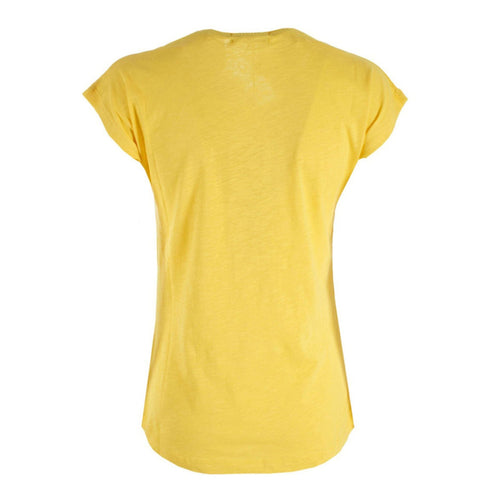 T-shirt Donna con fantasia farfalle Ocra YES ZEE- Francavilla Moda