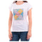 T-shirt Donna con stampa maiolica Bianco Yes Zee- Francavilla Moda