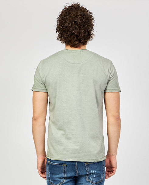 Yes Zee T-Shirt T-shirt Uomo con taschino interno Verde militare P23-YESZEET753T300-0905-M - Francavilla Moda