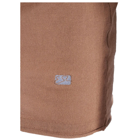 T-shirt Uomo girocollo a costine Tabacco Yes Zee- Francavilla Moda