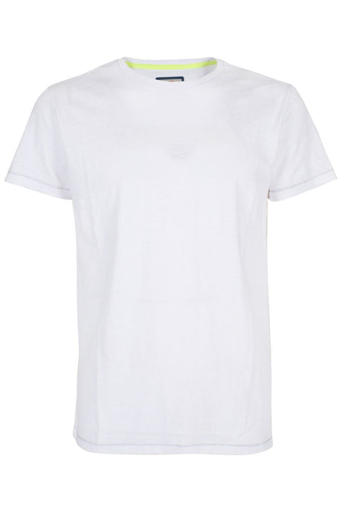 T-shirt Uomo T768TL00 girocollo al vivo Bianca YES ZEE- Francavilla Moda