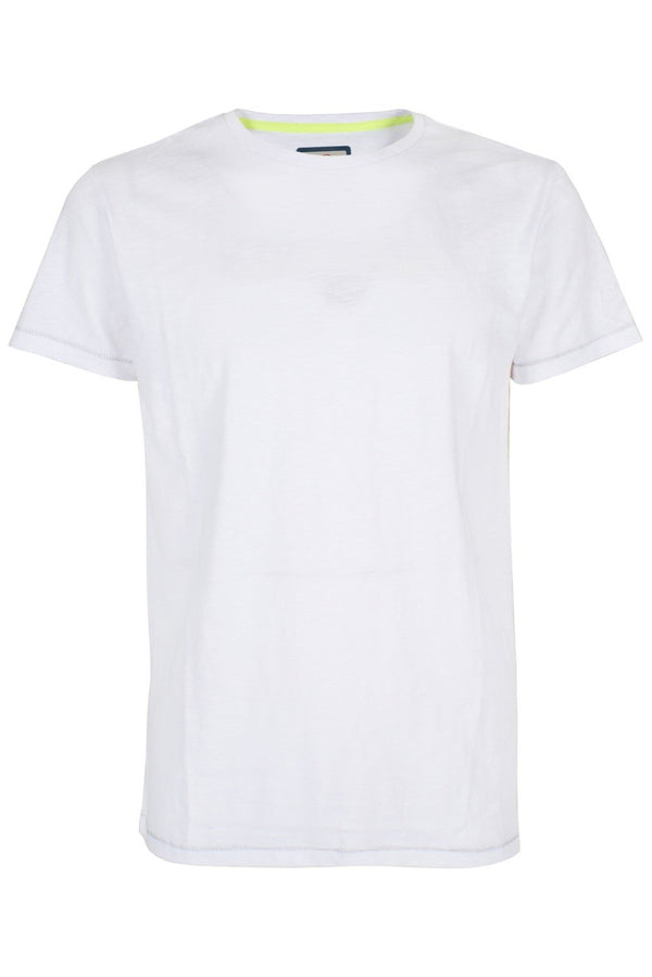 T-shirt Uomo T768TL00 girocollo al vivo Bianca YES ZEE- Francavilla Moda