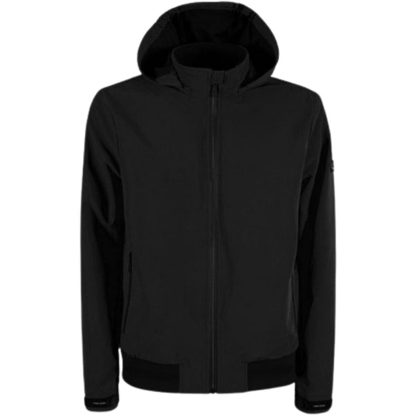 Giubbino Uomo antipioggia con cappuccio Nero YESZEE- Francavilla Moda