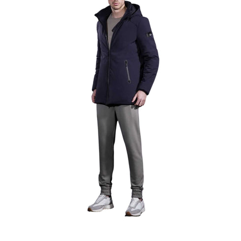 Parka Uomo idrorepellente liscio Blu YESZEE- Francavilla Moda