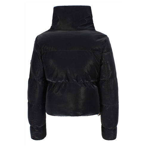 Piumino Donna corto in similpelle Nero YESZEE- Francavilla Moda