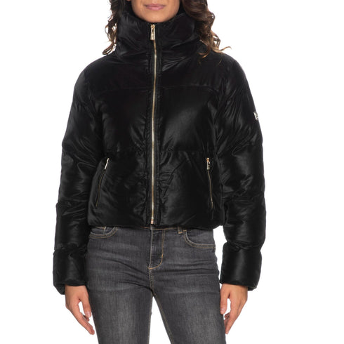 Piumino Donna corto in similpelle Gesso YESZEE- Francavilla Moda