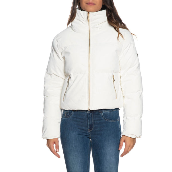 Piumino Donna corto in similpelle Gesso YESZEE- Francavilla Moda