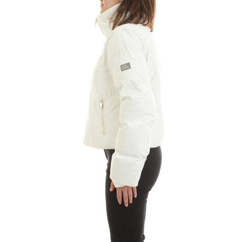 Piumino Donna corto in similpelle Gesso YESZEE- Francavilla Moda