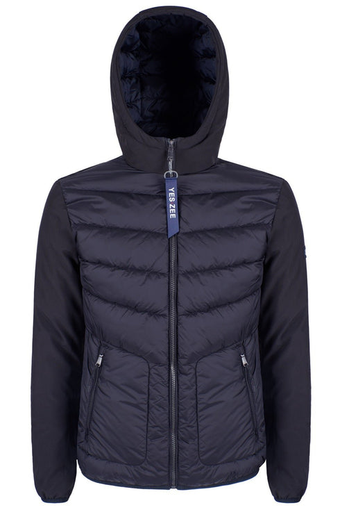 Piumino Uomo Down Tech Doppio Tessuto Blu YESZEE- Francavilla Moda