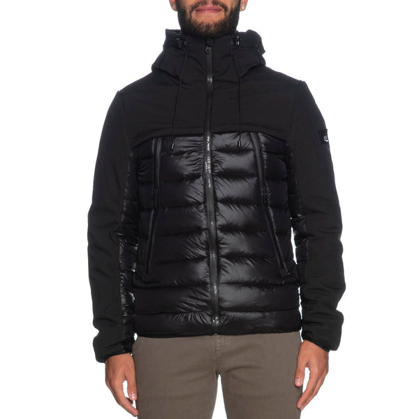 Piumino Uomo Down Tech Doppio Tessuto Nero YESZEE- Francavilla Moda