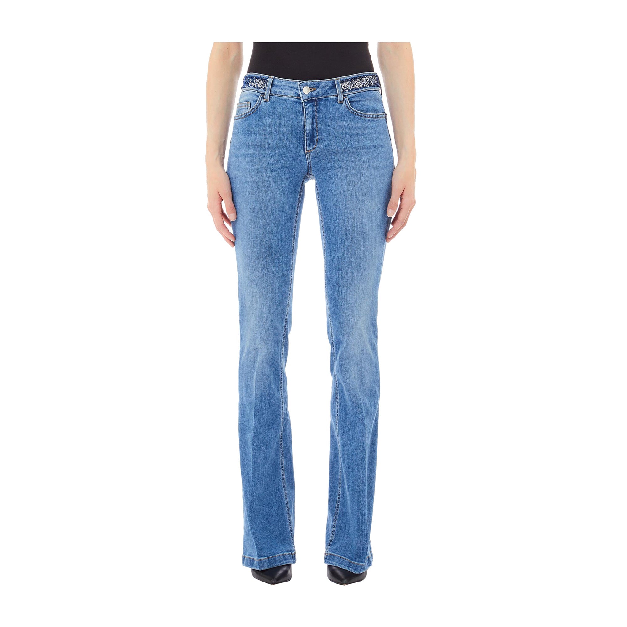 ボトムスその他 LIU JO Women Pants CA5241 T1969 M9261 BLUE LIU JO Palazzo Trousers | Blue | FARFETCH OM