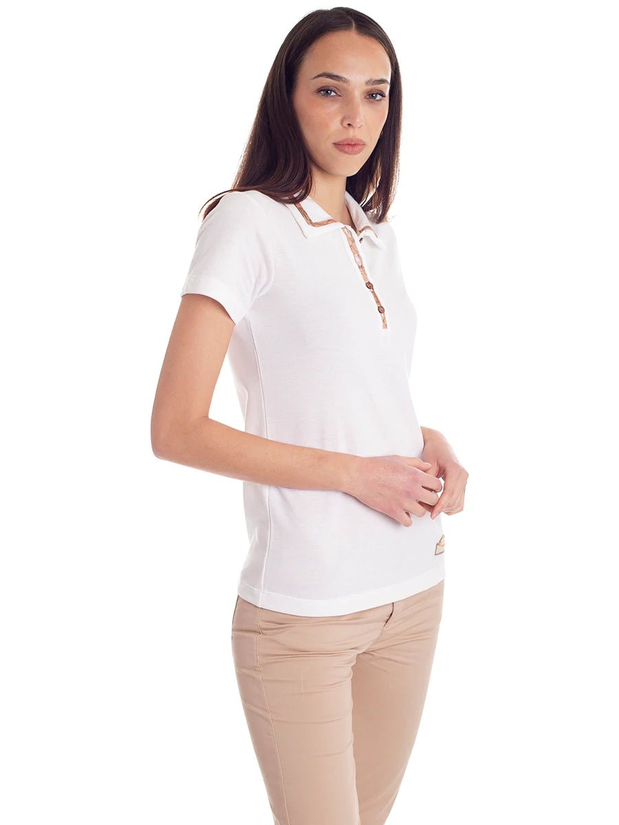 Women s polo shirt with geo profiles Alviero Martini