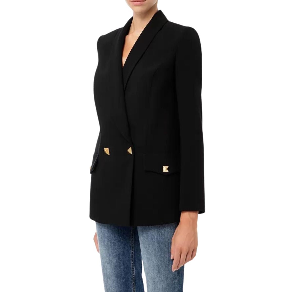 Elisabetta Franchi Giacca Donna con Borchie Oro Francavilla Moda